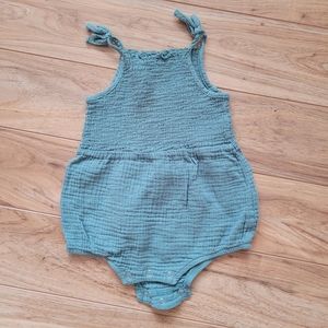 100% Cotton Smocked Romper